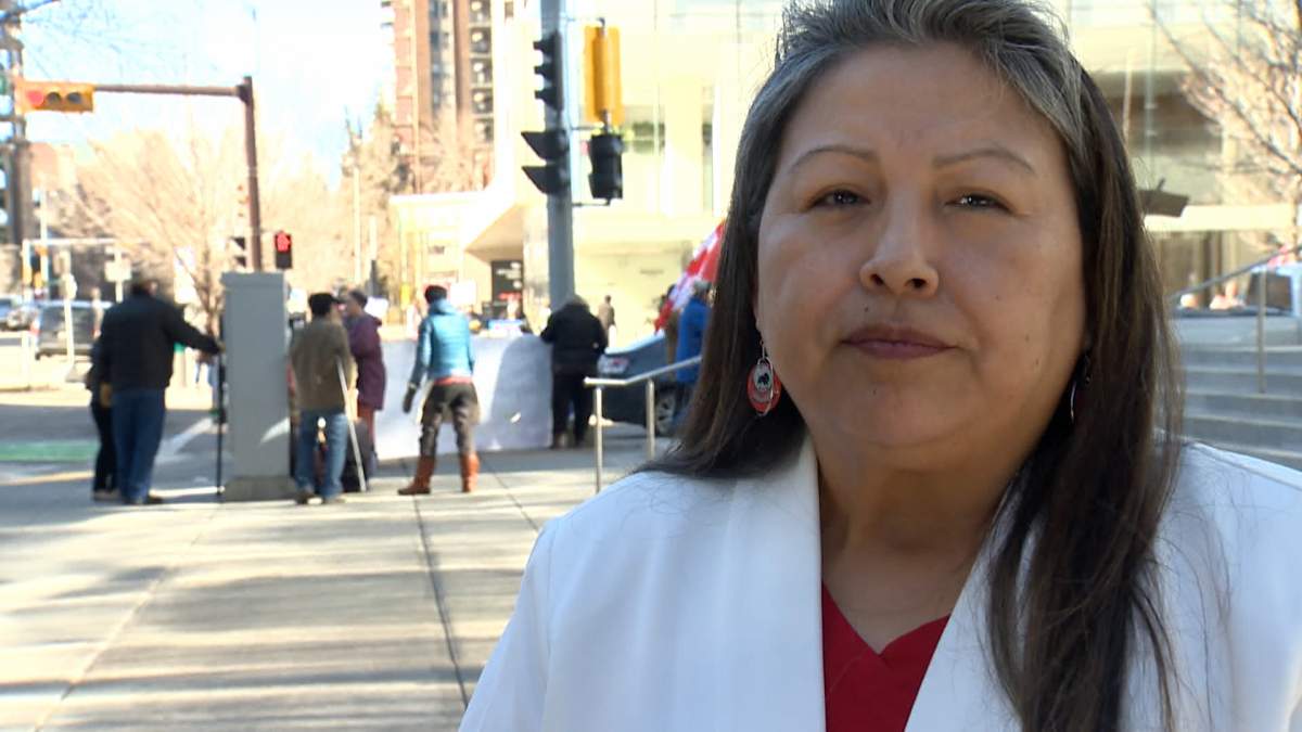 Nicole Johnston, a member of the Piikani First Nation, told the AER hearing that the area around Grassy Mountain is sacred territory.