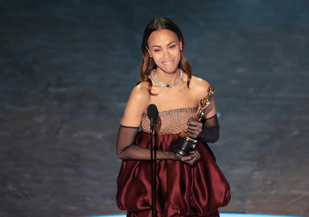 Zoe Saldana at the 97th Academy Awards (Oscars) at the Dolby Theatre on March 2, 2025 in Los Angeles, CA.