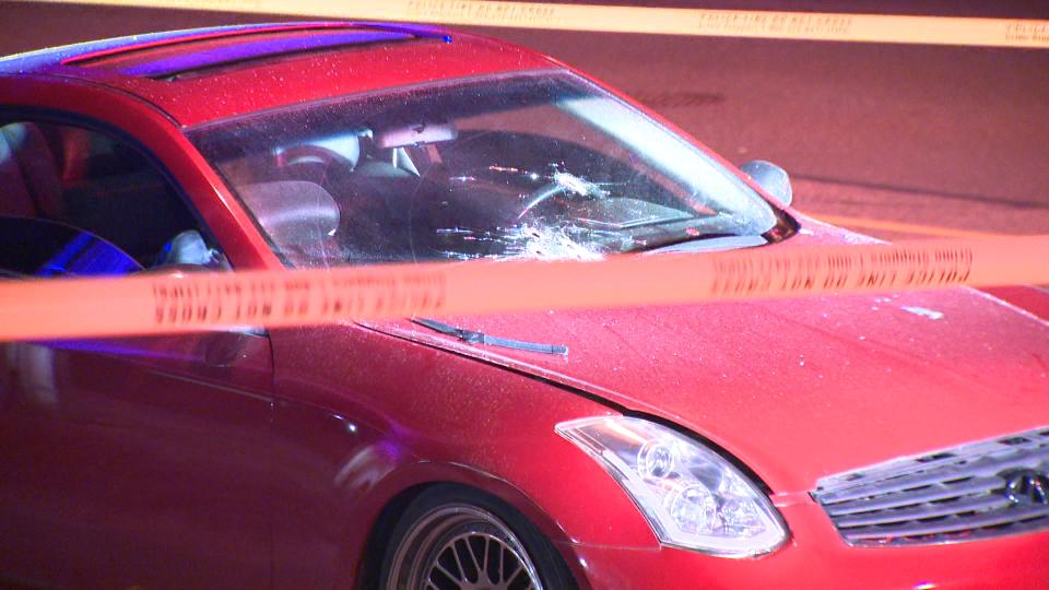 Vehicle from the scene.