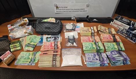 Contraband seized by Flin Flon RCMP April 17, 2025.