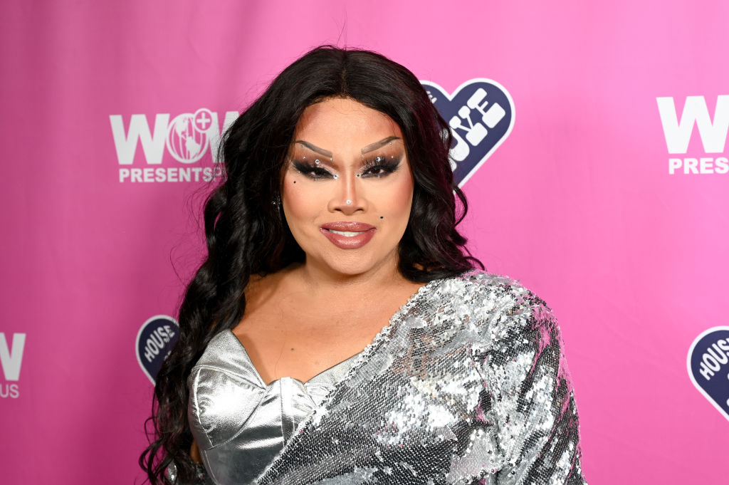 Jiggly Caliente at World of Wonder's "International Drag Day" event held at World of Wonder Gallery on July 18, 2023 in Los Angeles, California.