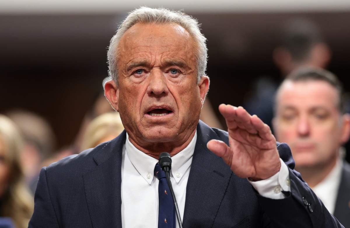 WASHINGTON, DC - JANUARY 29: Robert F. Kennedy Jr., U.S. President Donald Trump's nominee for Secretary of Health and Human Services, testifies during his Senate Finance Committee confirmation hearing at the Dirksen Senate Office Building on January 29, 2025 in Washington, DC. In addition to meeting with the Senate Finance Committee, Kennedy will also meet with the Senate Health, Education, Labor and Pensions Committee tomorrow. (Photo by Win McNamee/Getty Images)