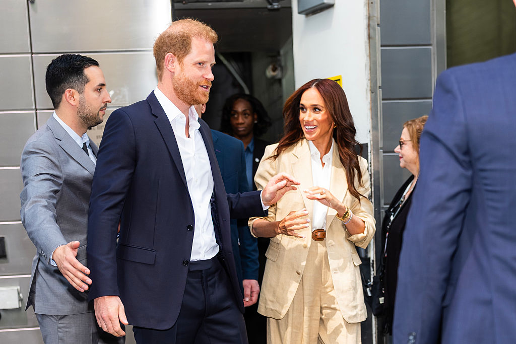 Prince Harry, Duke of Sussex and Meghan, Duchess of Sussex attend the Time100 Summit at Jazz at Lincoln Center in Midtown on April 23.
