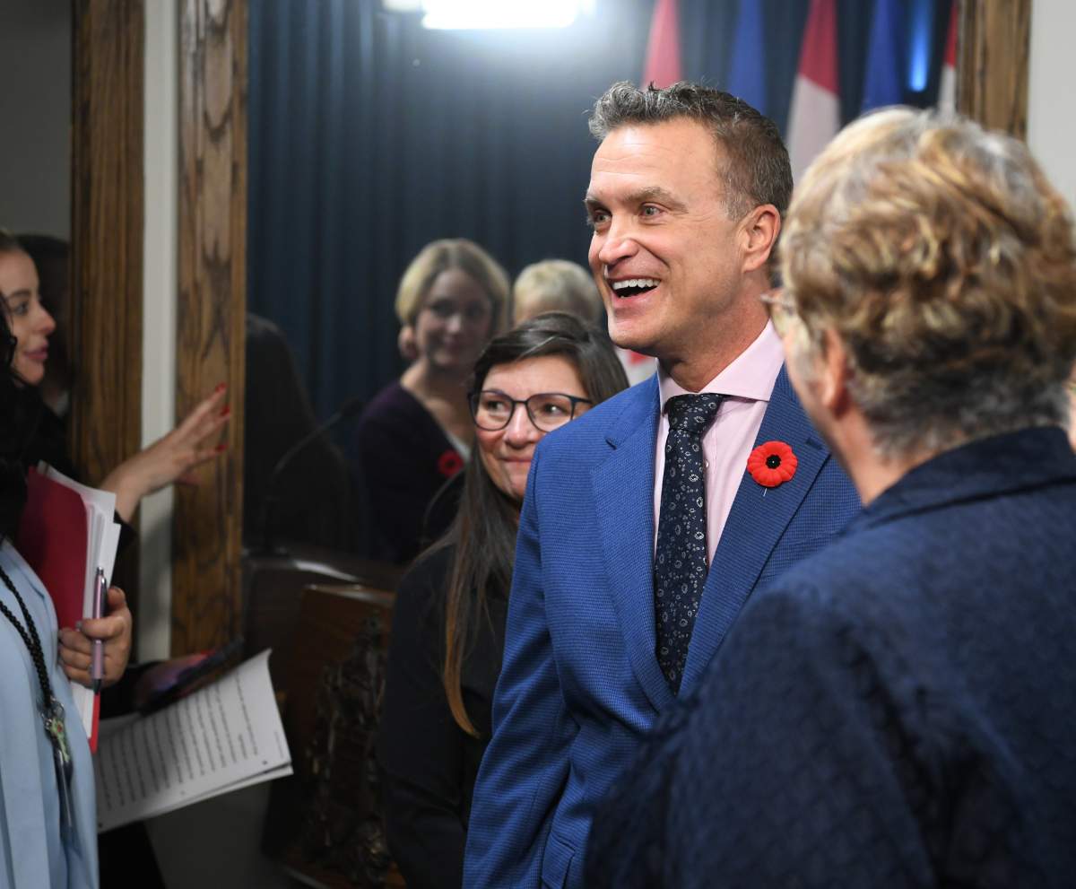 MLA Peter Guthrie at the Alberta legislature on Oct 30, 2024.