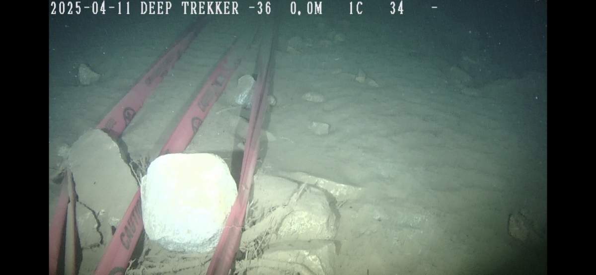 Images taken from Okanagan Lake after a missing person was found in their truck following a mudslide on Westside Road.