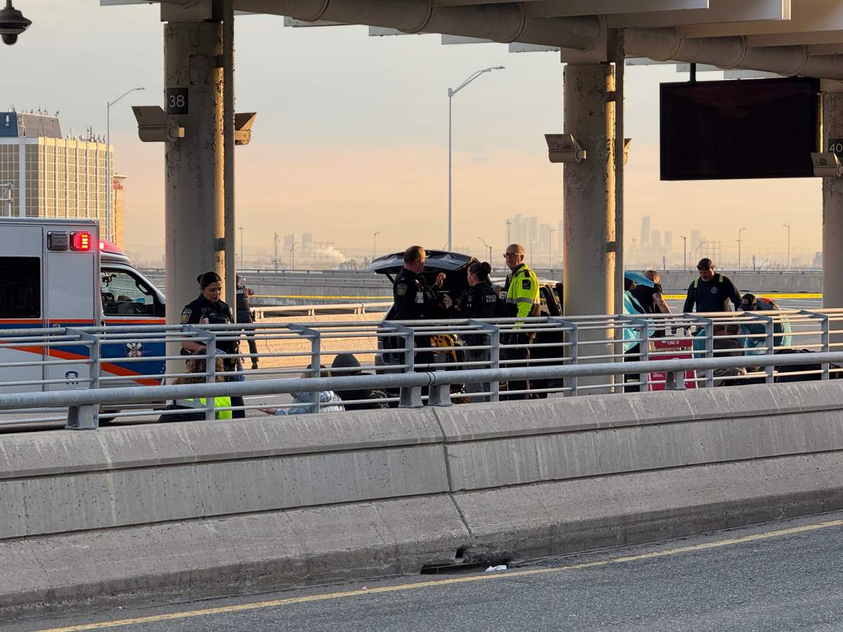 Image from the scene at Toronto Pearson Airport Terminal 1.