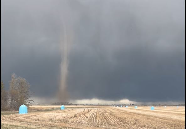 Environment Canada is asking anyone who saw the tornado or has video or photos of it to please contact them.
