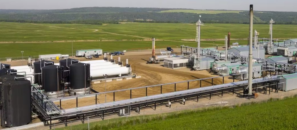 Tourmaline Oil's facility north of Fort St. John can be seen in this photo from the company's website.
