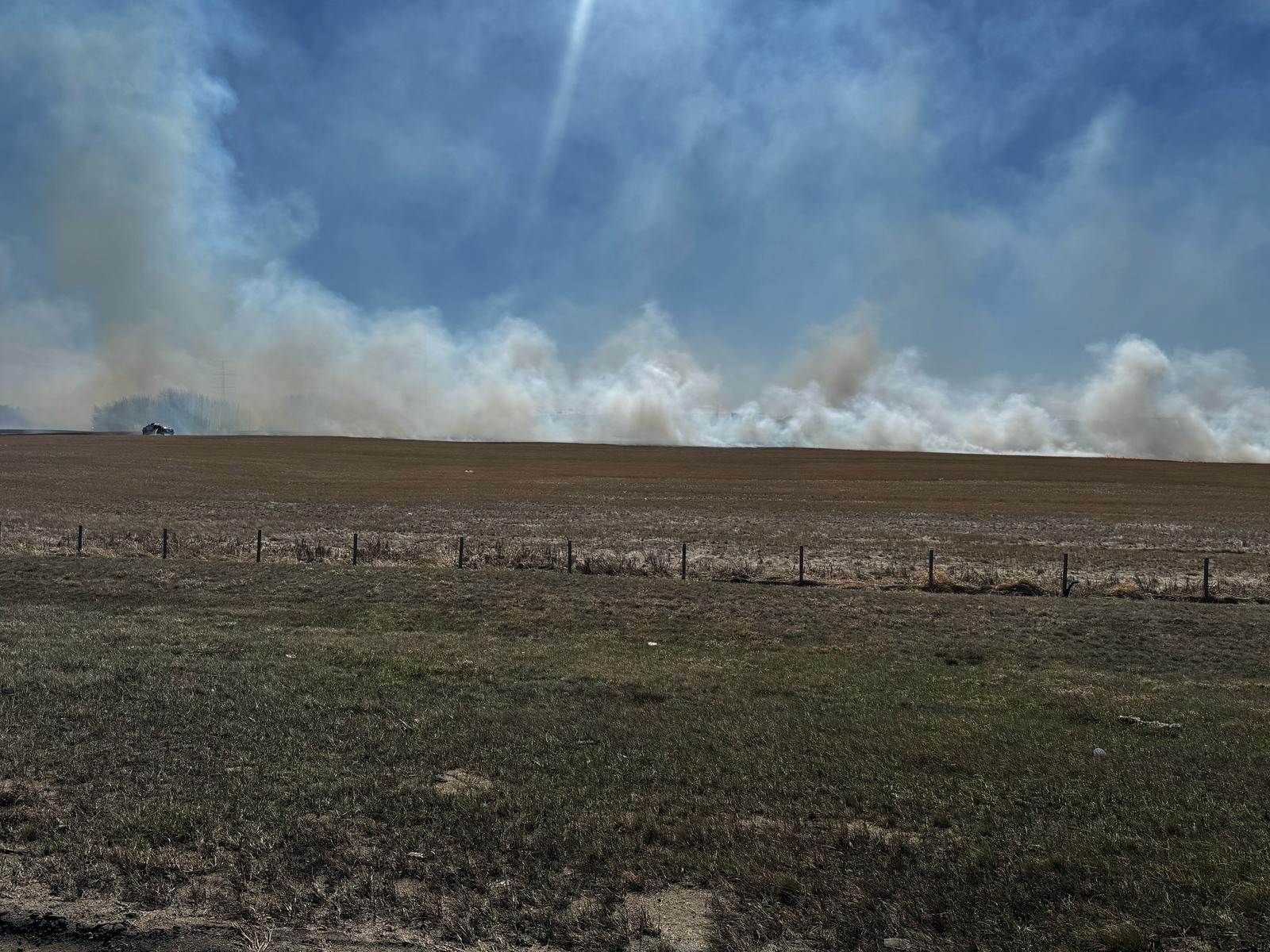 Тревен пожар който избухна на изток от Едмънтън в събота