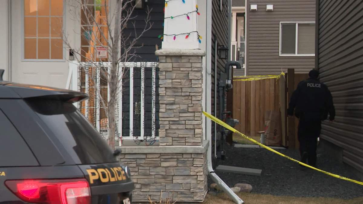 The Calgary police homicide unit is investigating the death of a man inside a home in the community of Carrington on Monday evening.