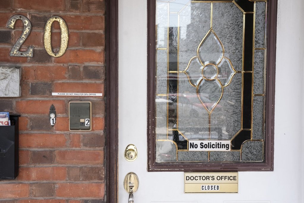 An exterior view of Gynecologist Dr. Esther Park's clinic in Toronto on Thursday, March 13, 2025. THE CANADIAN PRESS/Chris Young.