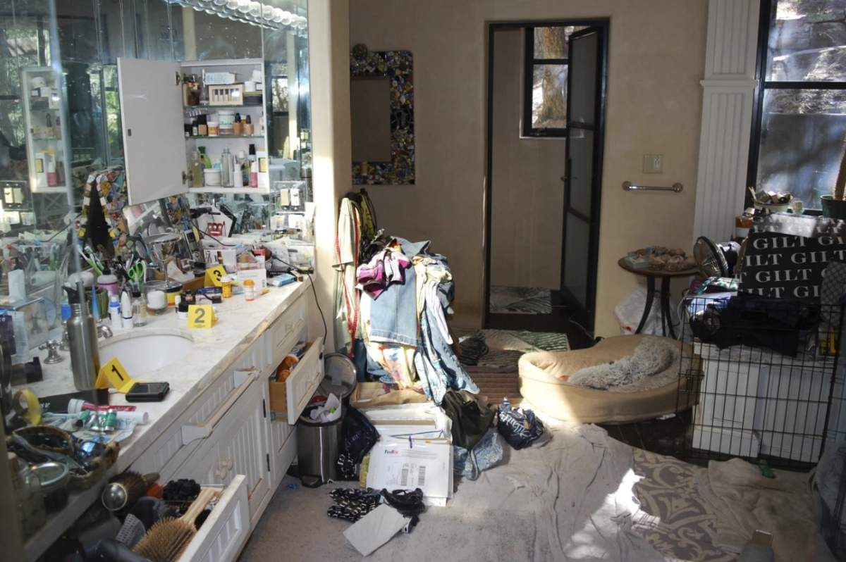 This is an undated image provided by the Santa Fe County Sheriff’s Office during the course of their investigation and search of the home of Gene Hackman and his wife Betsy Arakawa, where the two were found dead Thursday, Feb. 27, 2025, in Santa Fe, New Mexico.