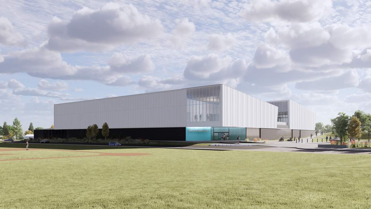 The new Glenmore Twin Arena complex is being built to replace the aging Stu Peppard arena that only has a single sheet of ice.