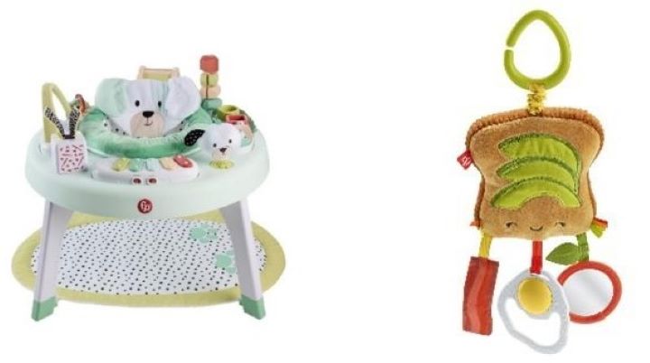 The Fisher-Price 3-in-1 SnugaPuppy Activity Center and the Fisher-Price Brunch and Go Stroller Toy are recalled.