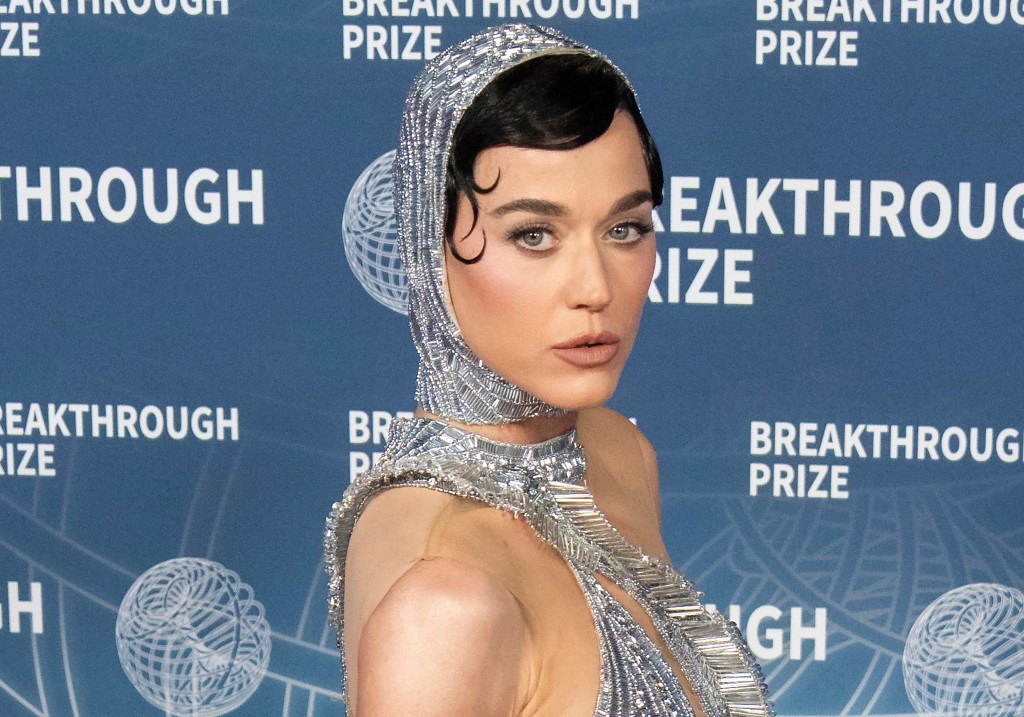 Katy Perry attends the 11th Breakthrough Prize Ceremony at Barker Hangar on April 05, 2025 in Santa Monica, California.