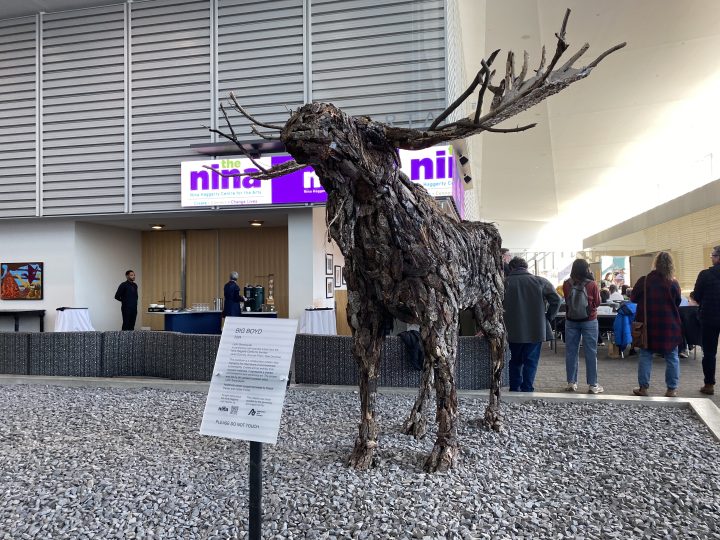 Big Boyd, a new sculpture on display at Edmonton Expo Centre.