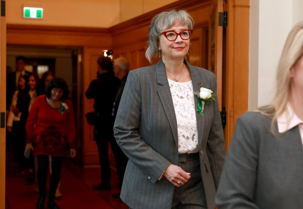 Jennifer Whiteside chosen as new interim BC NDP leader after David Eby resigned - Global News