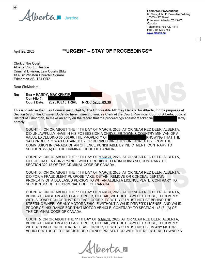 Documents seem to show how Alberta inmate was wrongly released from jail - image