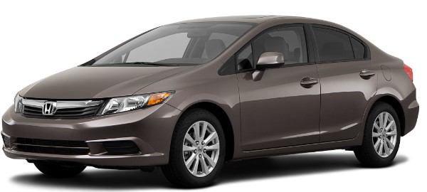 A stock image of the brown 2012 Honda Civic spotted in the Chappelle neighborhood of south Edmonton before the homicide on Feb. 18, 2025.
