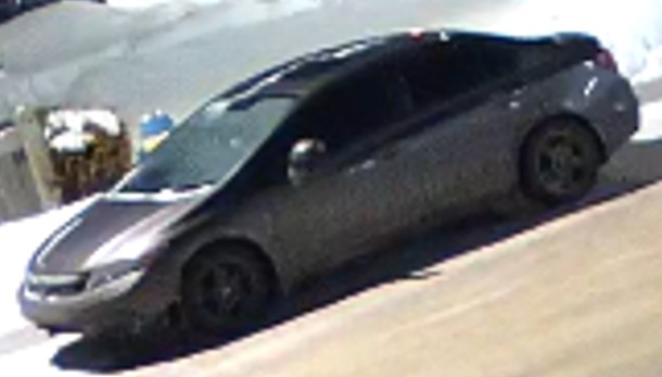 The brown 2012 Honda Civic spotted in the Chappelle neighborhood of south Edmonton before the homicide on Feb. 18, 2025.