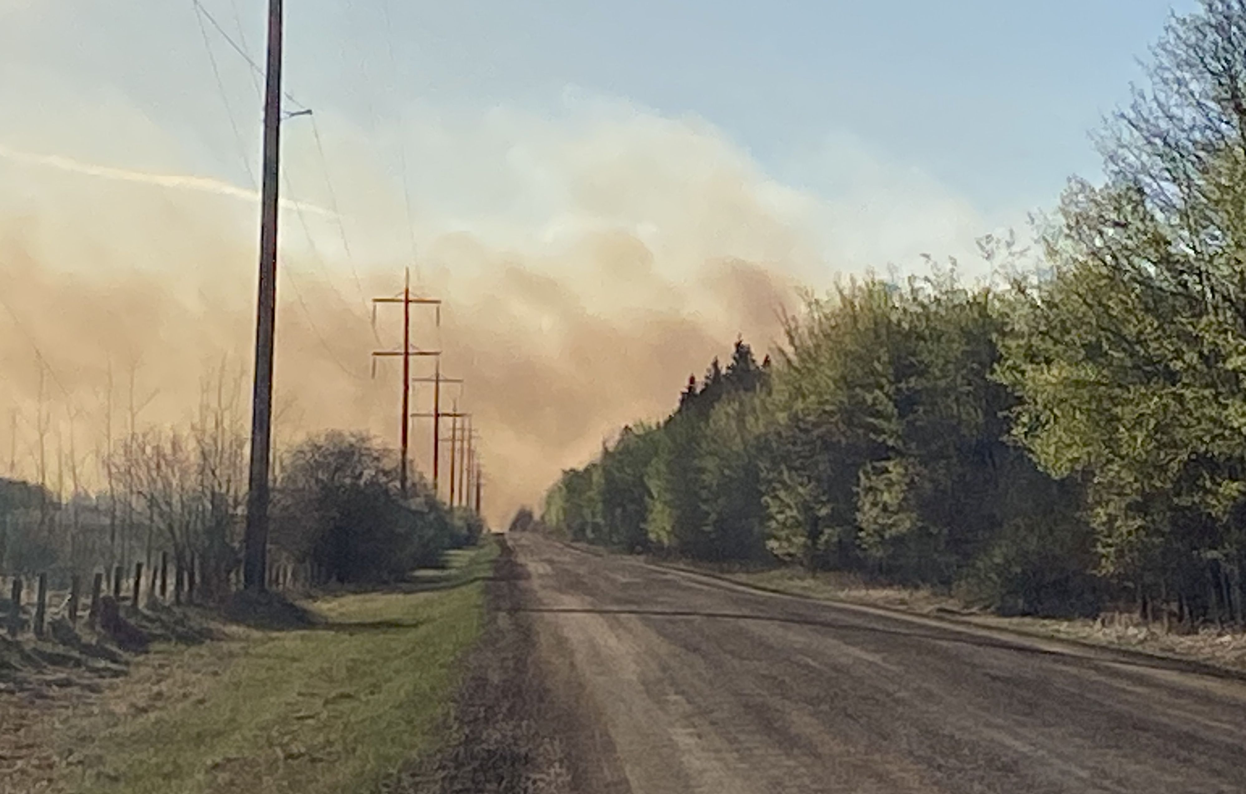 ситуация на пожар в окръг Стърджън която вече е принудила