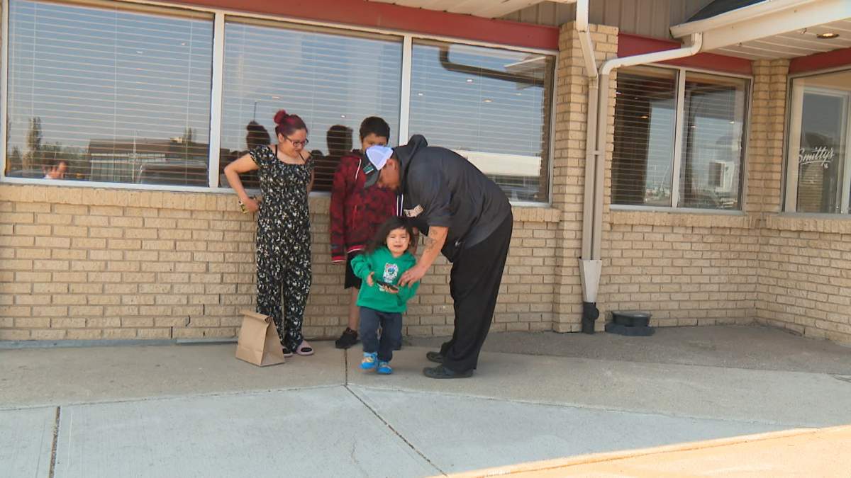 Trevor Ledendre said he and his family got the order to evacuate their community of Loon Lake on Wednesday. They're now waiting in Edmonton, hoping for firefightes to get the upper hand on the fires so they can return home.