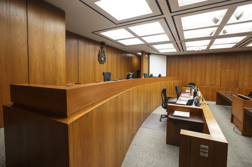 A file photo of a courtroom.