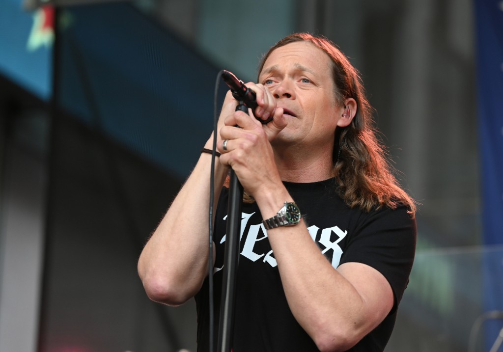 Singer Brad Arnold of 3 Doors Down performs at 2023 FOX & Friends' Summer Concert Series on May 26, 2023 in New York City.