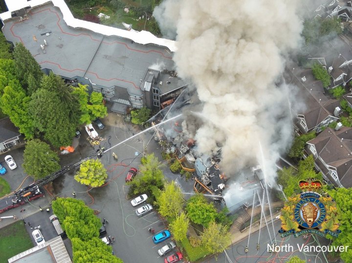 2 in hospital, scores displaced after massive fire at North Vancouver ...