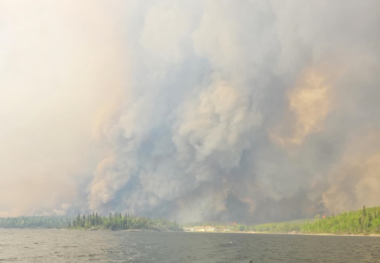 More than 2,000 people who live in the Pelican Narrows area, near the Saskatchewan-Manitoba border have been forced to flee their communities.