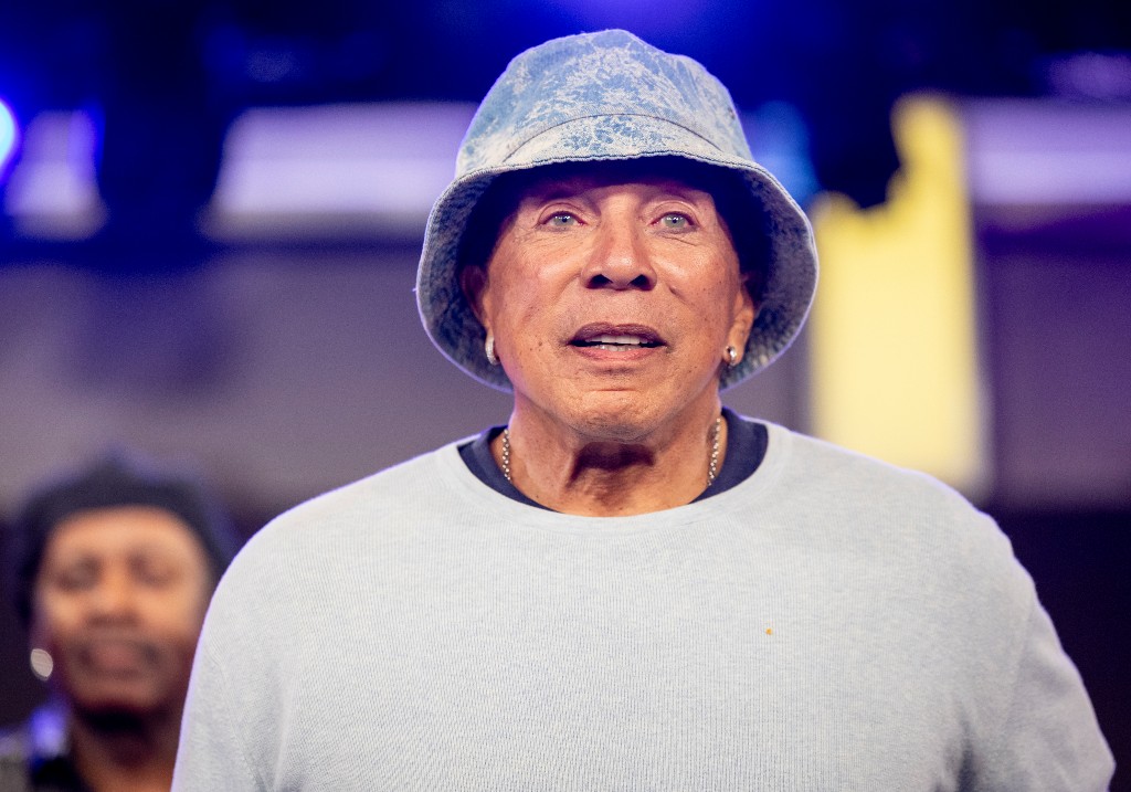Smokey Robinson visits the SiriusXM studios on March 26, 2024 in Los Angeles, California.
