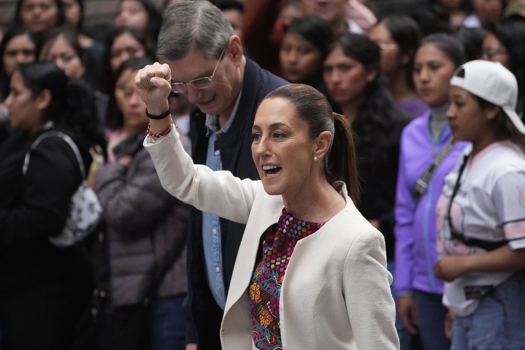 Mexican President Claudia Sheinbaum, seen arriving at a polling station for the country's first judicial elections on June 1, said she plans to attend the upcoming G7 summit in Alberta.
