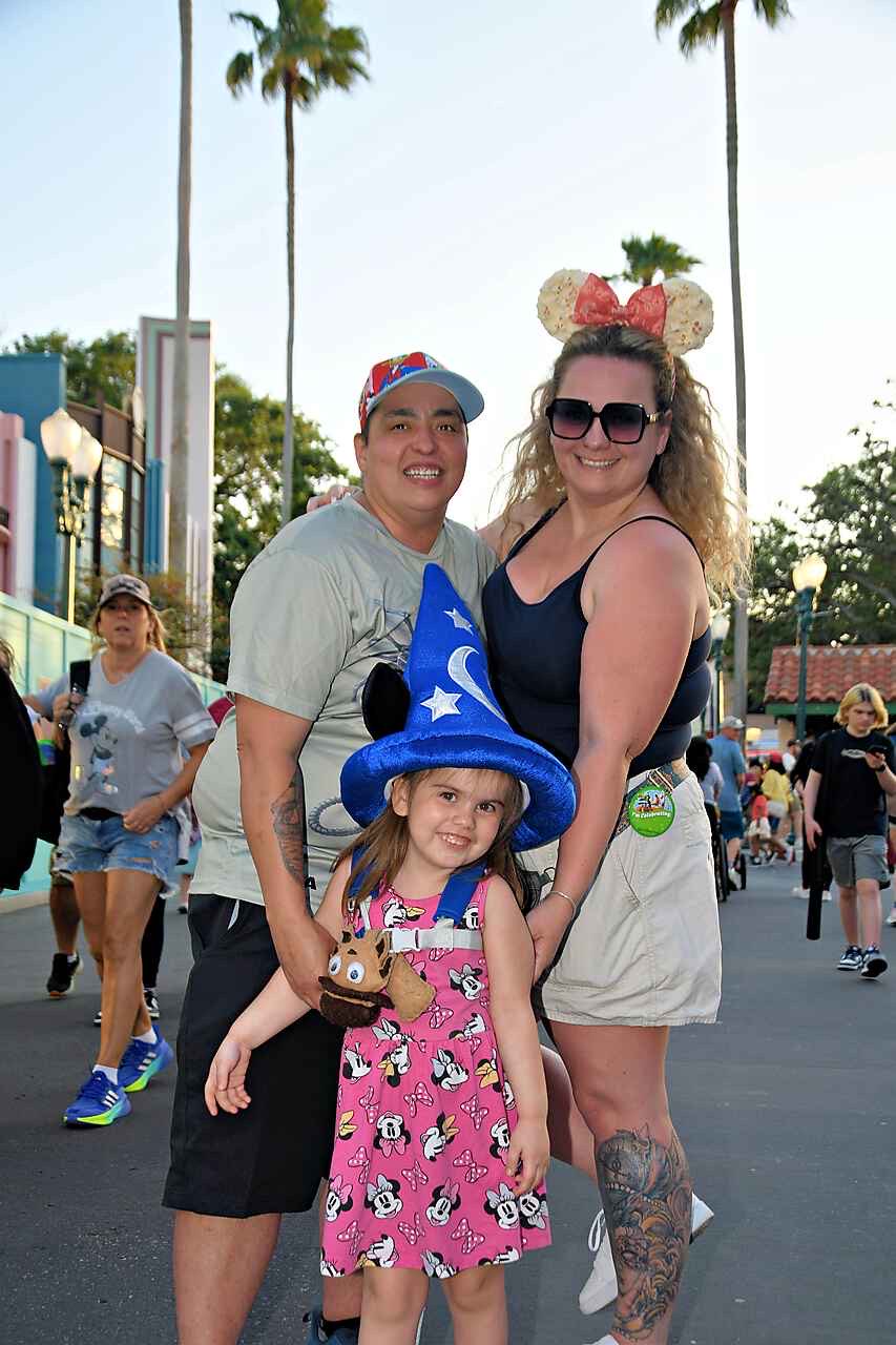 Miranda Sharp, her fiancé Ashton Wilson and their daughter Charlize.