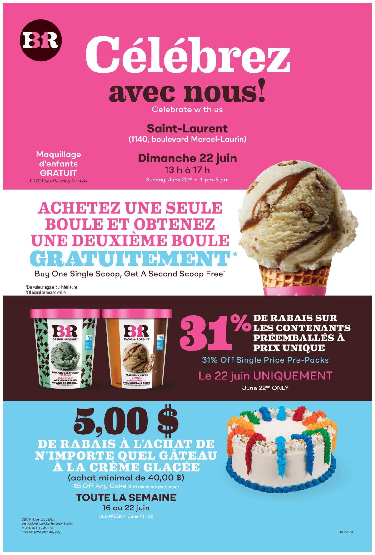 Baskin-Robbins Ville-Saint Laurent Customer Appreciation Day - image