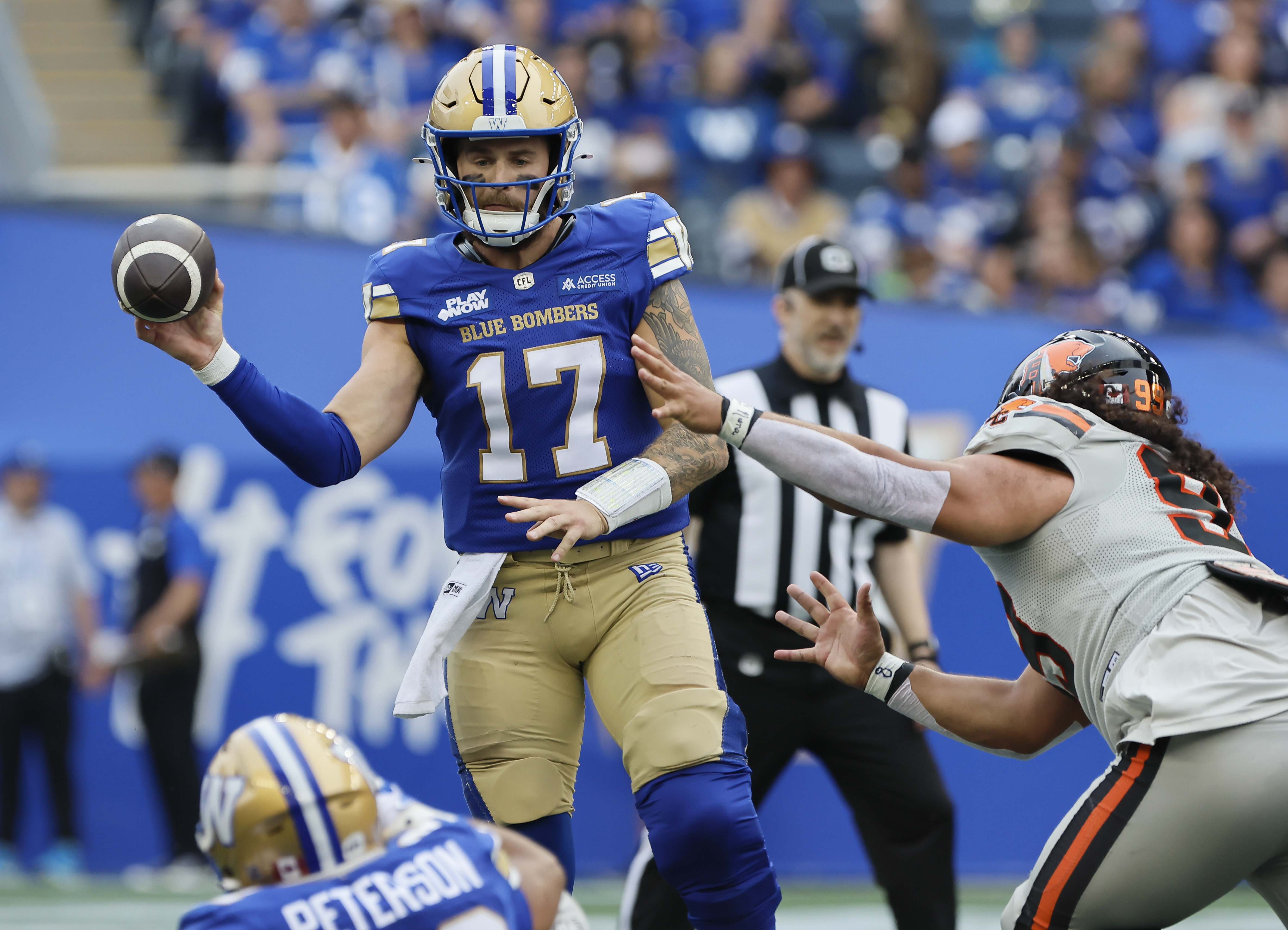 Unlike 2024 the Winnipeg Blue Bombers wasted little time in