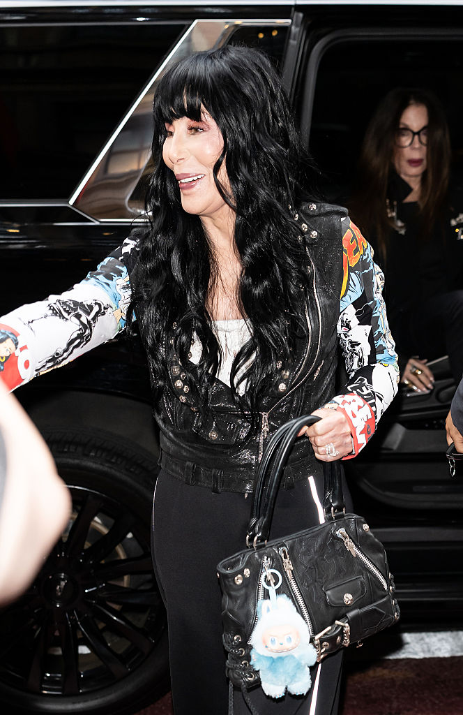 Cher arrives to the "My Mom Jayne: A Film By Mariska Hargitay" premiere during the 2025 Tribeca Festival at Carnegie Hall on June 13, 2025 in New York City.