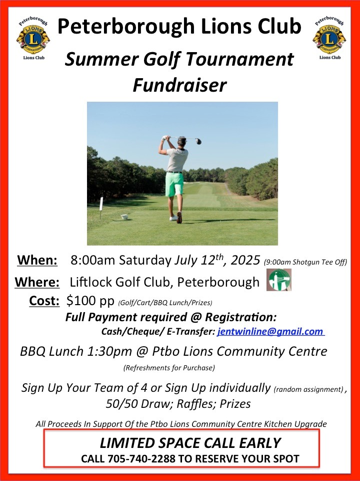 Peterborough Lions Club Summer Golf Tournament - image
