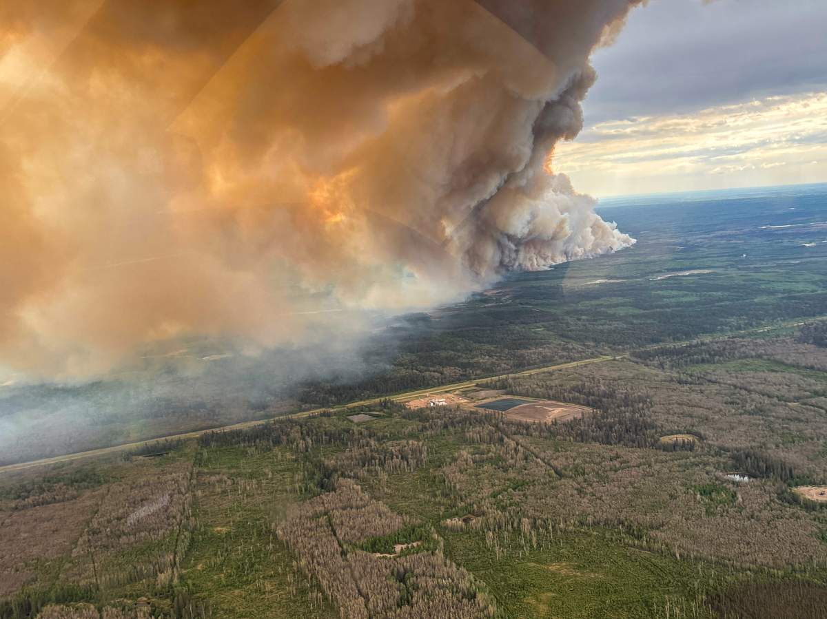 An evacuation order remains in effect for the community of Chateh and surrounding area which is being threatened by the Sousa Creek wildfire that is burning out of control, south of the community.