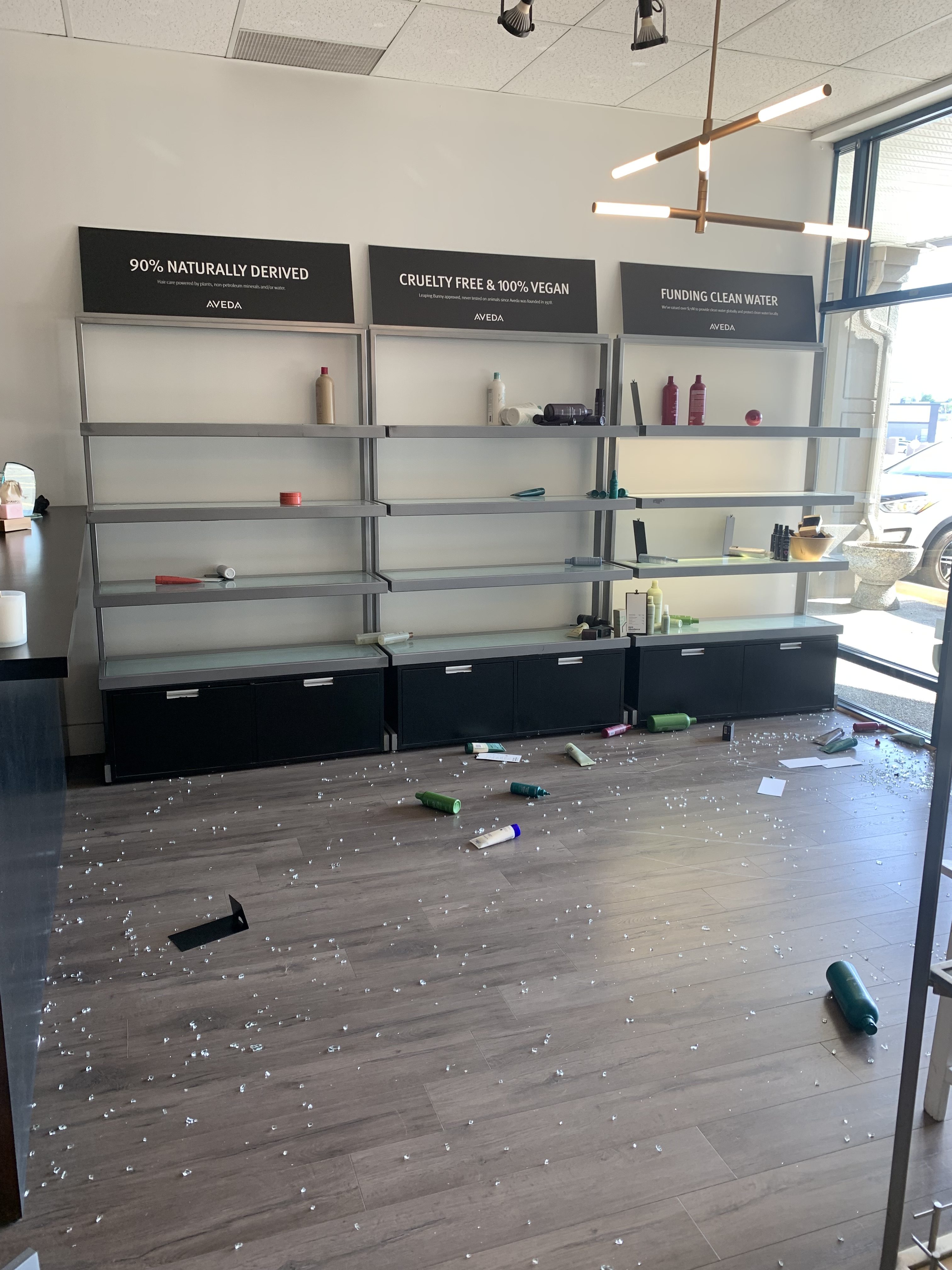 A West Kelowna B C hair salon is cleaning up after