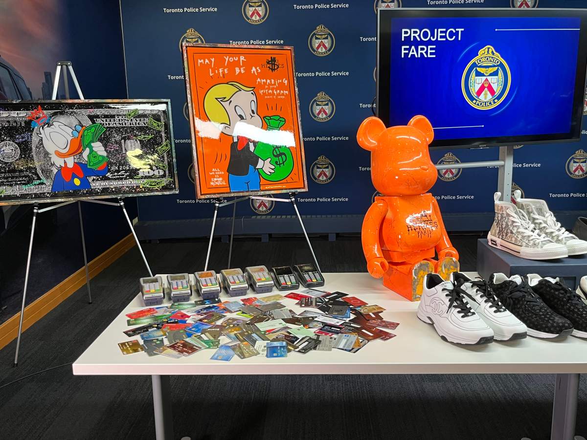 Toronto police display items seized in Project Fare.