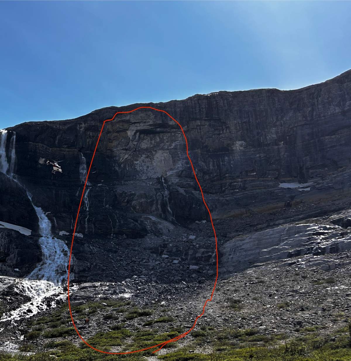 Two people were killed and three others were injured in the rock slide, last Thursday (June 19, 2025) at Bow Glacier Falls in Banff National Park.