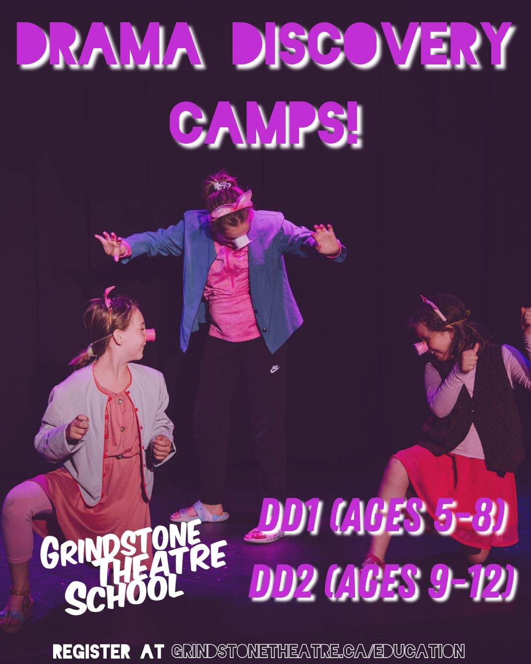 Grindstone Theatre School’s Drama Discovery Summer Camps! - image