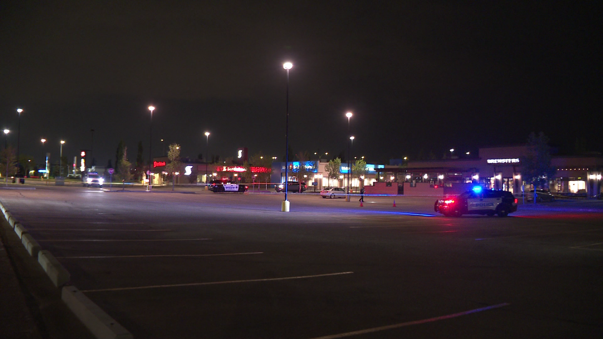 A woman was taken to hospital with serious but non-life-threatening gunshot injuries from the Market at Summerside just off 91 Street and Ellerslie Road on Wednesday, June 18, 2025.