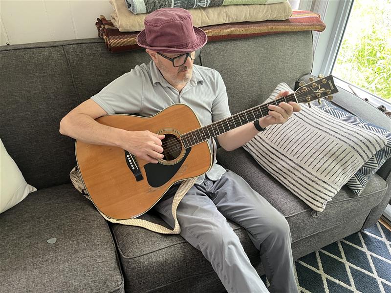 A well known Halifax musician says he’s remaining upbeat despite a