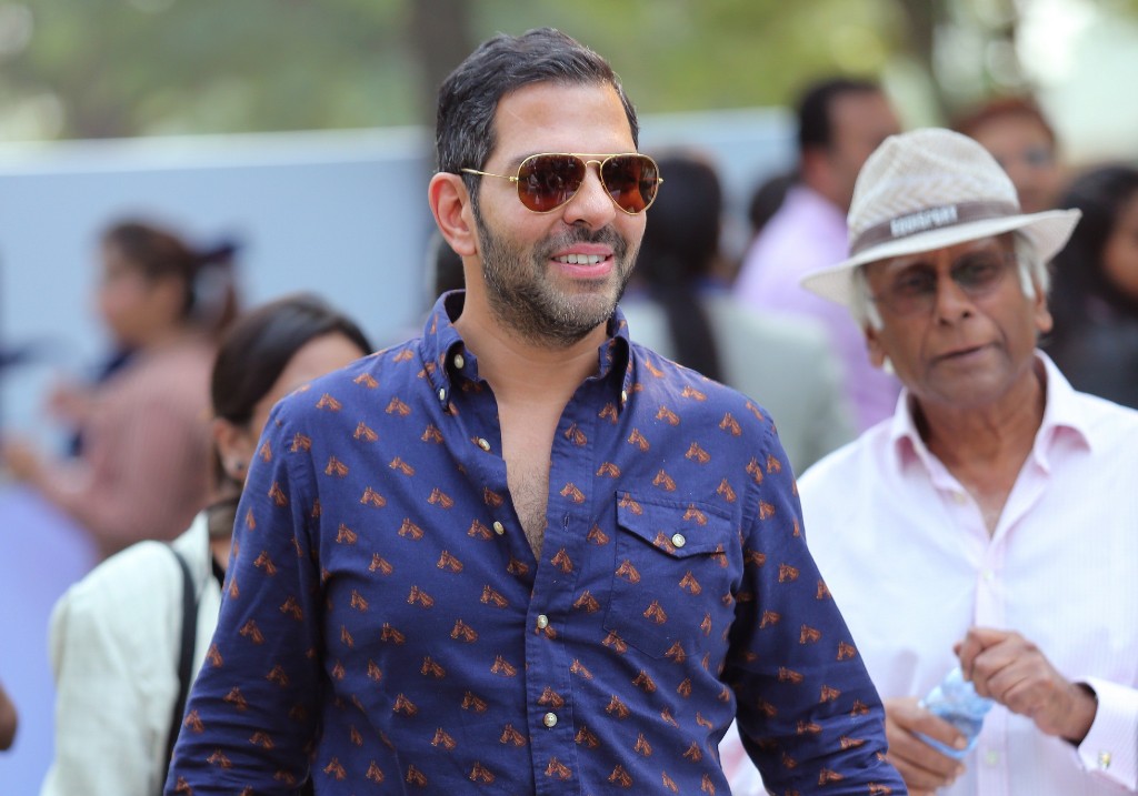 Sunjay Kapur during Bhopal Pataudi Polo Cup 2014 at the Jaipur Polo ground on October 26, 2014 in New Delhi, India.