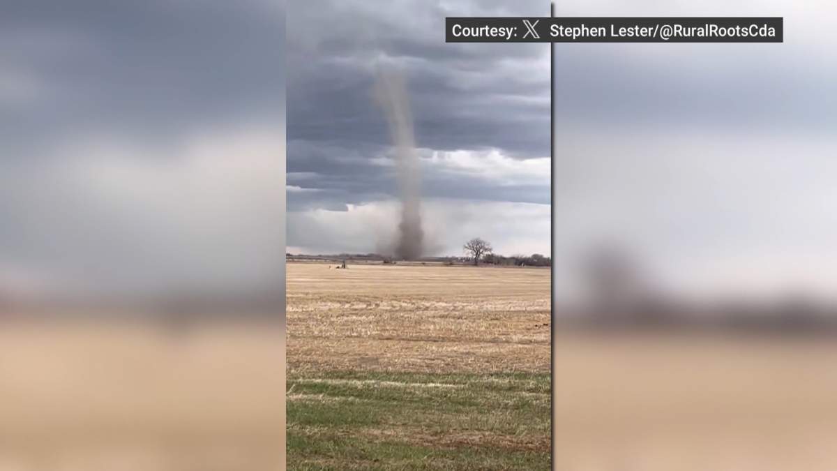 Canada's first tornado of the year was spotted on Saturday, April 12, 2025, about 10 km north of Rolling Hills, Alta., a small farming community located about a two hour drive southeast of Calgary.