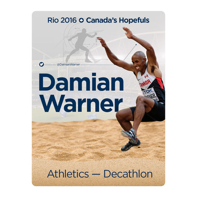 Rio 2016:  Team Canada trading cards. Collect them all! - image