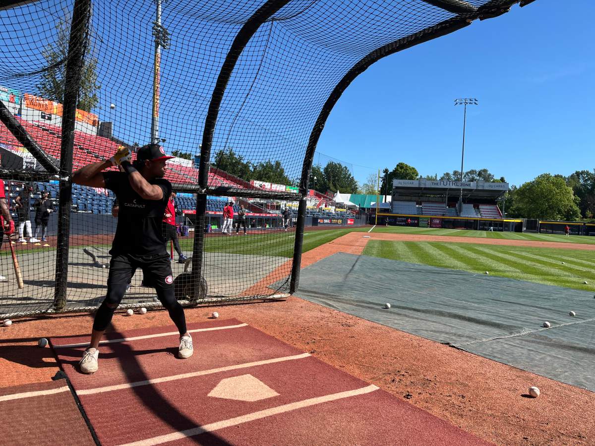 Baseball insiders believe Arjun Nimmala has a strong swing and a promising future as a hitter.