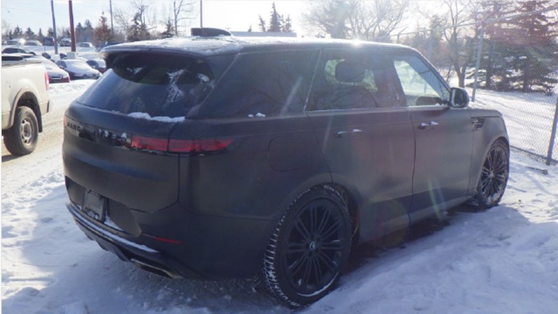 A SUV that was stolen as part of the auto re-VIN theft crime ring busted by the Alberta RCMP.