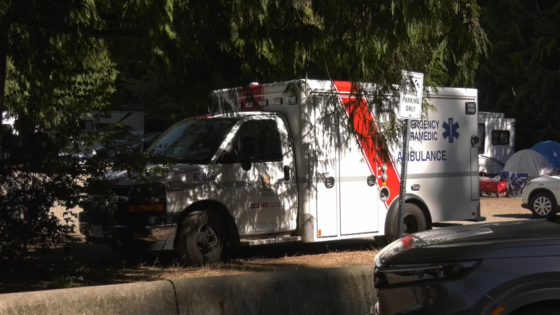 поне един човек е бил сериозно ранен след като дърво